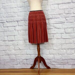 Grace Elements Rust Velveteen Skirt